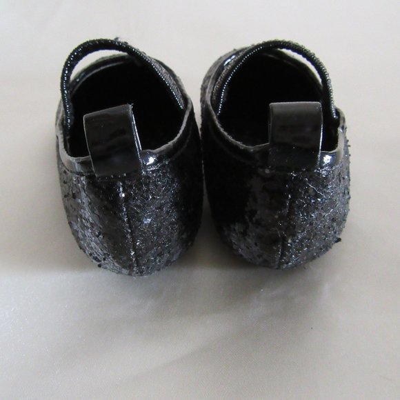 Toddler's size 4 black Sparkle shoes - Picture 5 of 6